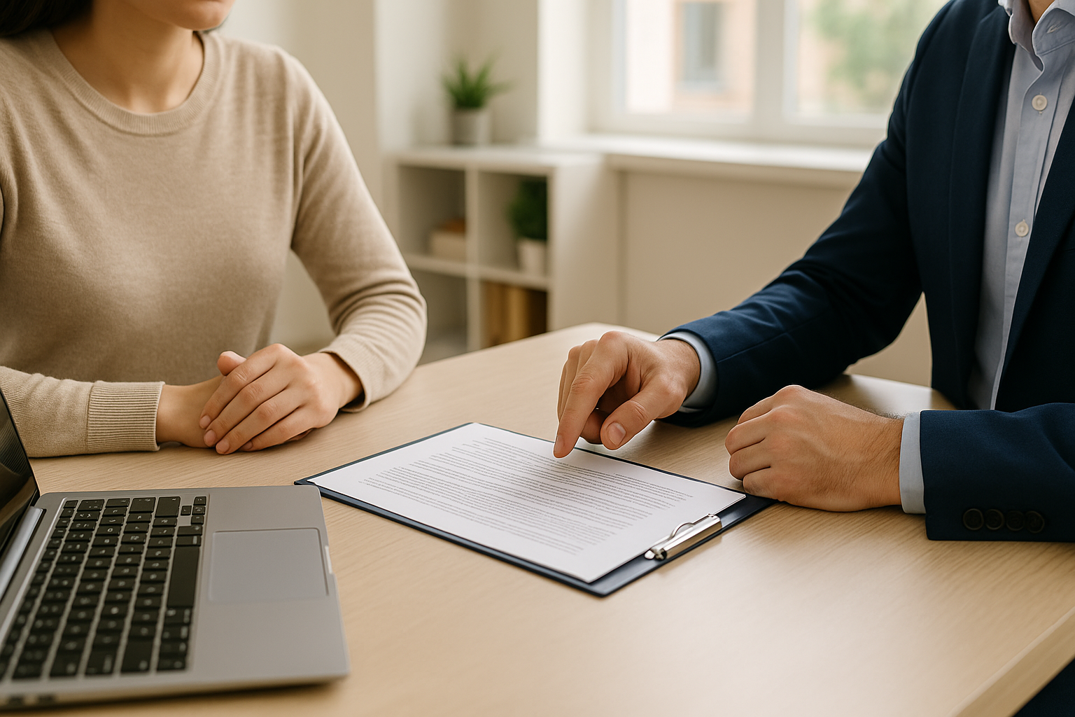 Person signing a claim form