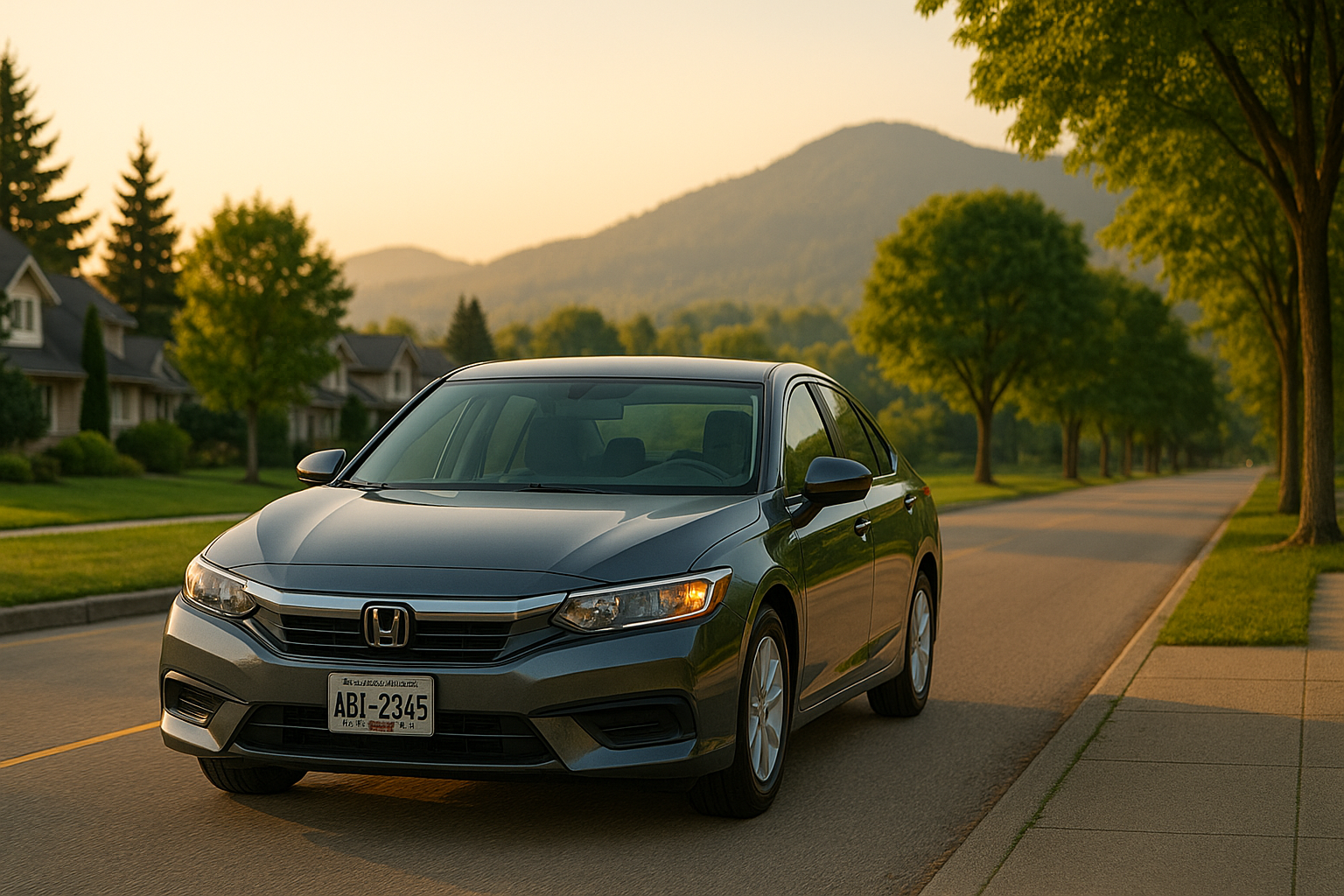 Classic blue Porsche 911